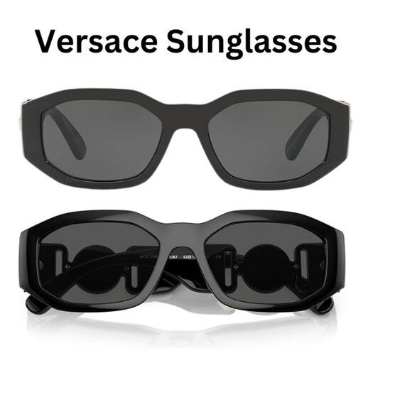 Gorgeous New Black Versace Unisex  Sunglasses 53mm main image 7